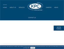 Tablet Screenshot of kpc-international.com